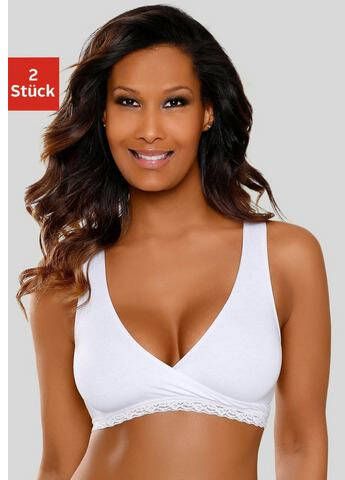 petite fleur Voedings bh zonder beugels ook als slaap bh geschikt(set, Set van 2 )