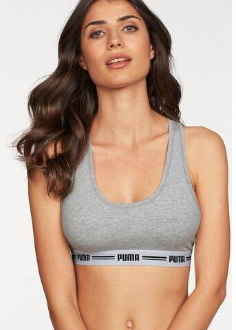 PUMA Bustier Iconic Racerback Bra met racerback