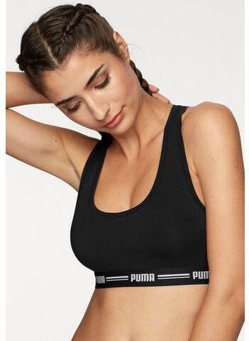 PUMA Bustier Iconic Racerback Bra met racerback