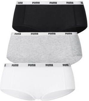 Puma short(set van 3)wit/grijs/zwart