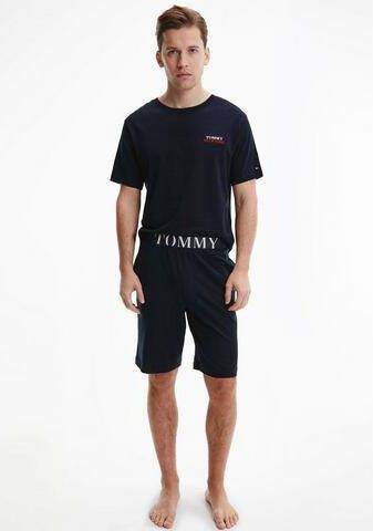 Shortama met tommy hilfiger logo opschrift bij de band(2 delig )