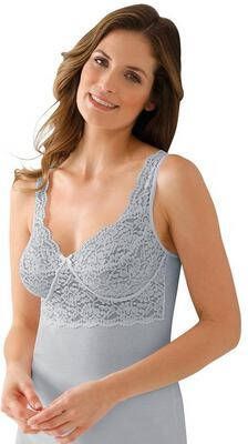 Behahemd in zilvergrijs van wäschepur