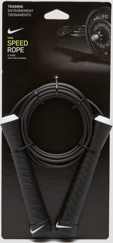 Nike fundamental speed springtouw zwart/wit heren