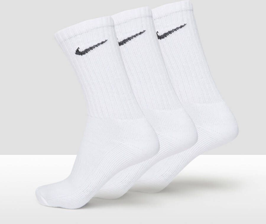Nike value cotton crew sportsokken 3 pack wit heren