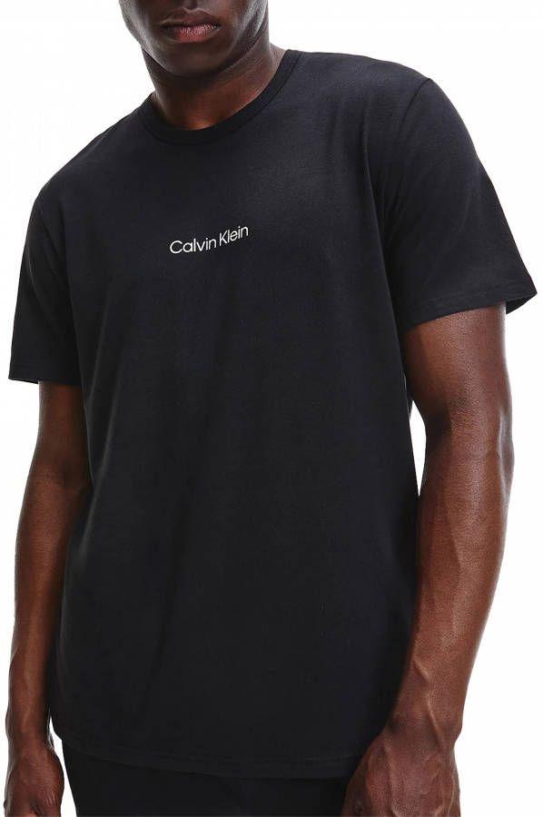 Calvin Klein T shirts Short Sleeve Crew Neck Zwart