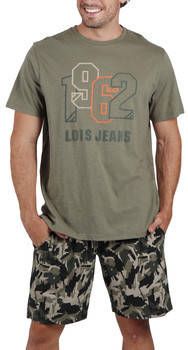 Admas Pyjama's/nachthemden Pyjamashort t shirt Brush Lois