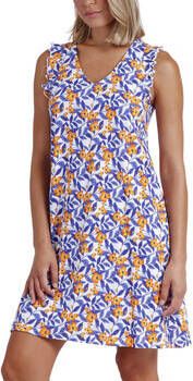 Admas Pyjama's/nachthemden Babydoll Mauve And Orange Flowers