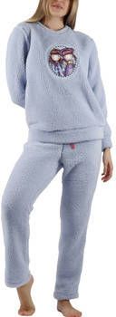 Admas Pyjama's/nachthemden Fleece pyjama broek en top The Duet