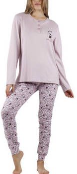 Admas Pyjama's/nachthemden Pyjama broek en top Minnie Fleur Disney