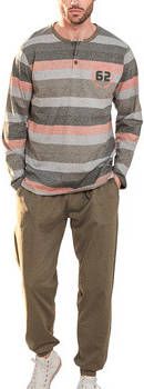 Admas Pyjama's/nachthemden Pyjama broek en top Rayas Camouflage Lois