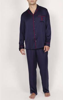 Admas Pyjama's/nachthemden Pyjama satijnen broek shirt Classic