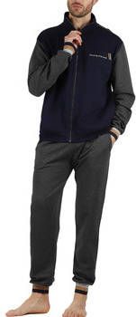 Admas Pyjama's/nachthemden Pyjamabroek en jasje met rits Feeling