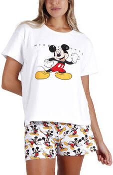 Admas Pyjama's/nachthemden Pyjamashort t shirt Mickey Poses Disney