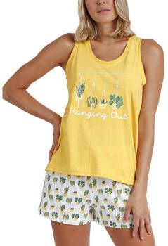 Admas Pyjama's/nachthemden Pyjamashort tanktop Hanging Out