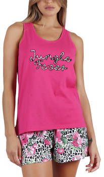 Admas Pyjama's/nachthemden Pyjamashort tanktop Jungle Fever