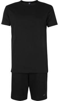 Alan Red Pyjama's/nachthemden Derby Set Zwart