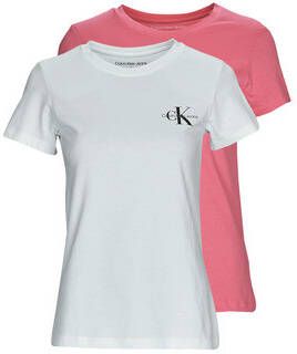 Calvin klein T shirt Korte Mouw Jeans 2 PACK MONOGRAM SLIM TEE X2