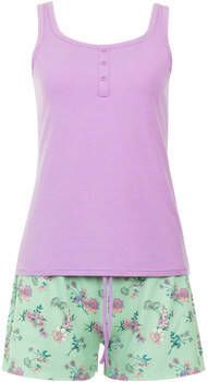 Lisca Pyjama's/nachthemden Pyjamashort tanktop Posh Cheek