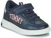 Tommy Hilfiger Slip on sneakers LOW CUT LACE UP/VELCRO SNEAKER met logo opschrift opzij online kopen
