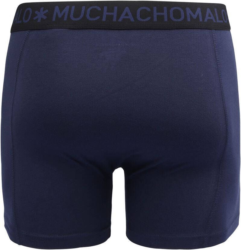 Muchachomalo Boxershorts Effen Groen Blauw 3 Pack