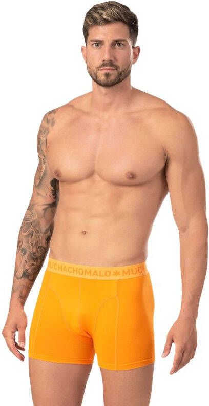 Muchachomalo Boxershorts 7 Pack Solid , Blauw, Heren