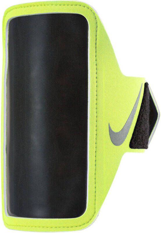 Nike sportarmband Lean Arm Band geel/zwart/zilver