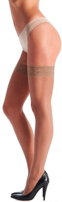 Oroblu Kousen Bas Chic Up Kous 15 Denier Beige