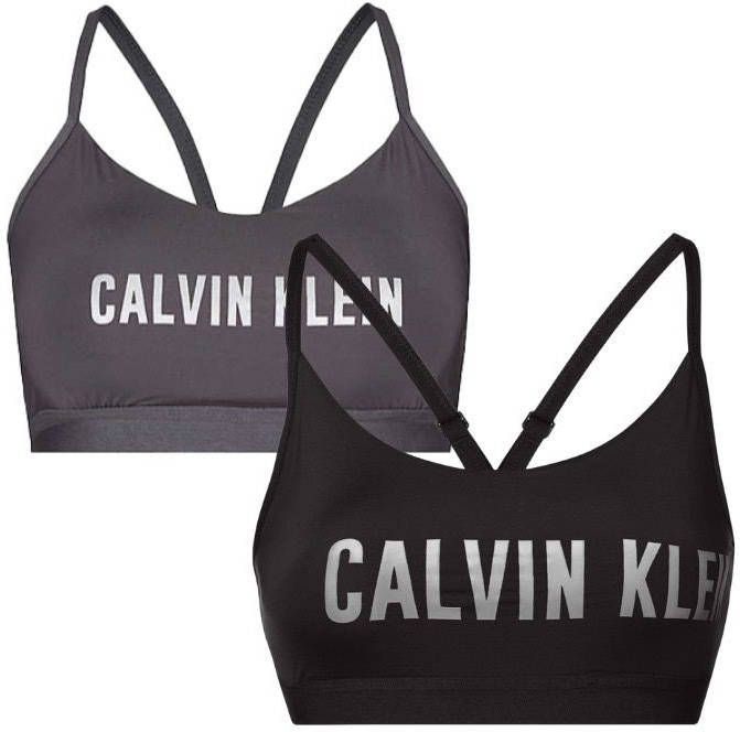 Calvin Klein 2 pack low support en support bralette