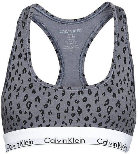 Calvin Klein Unlined bralette met panterprint