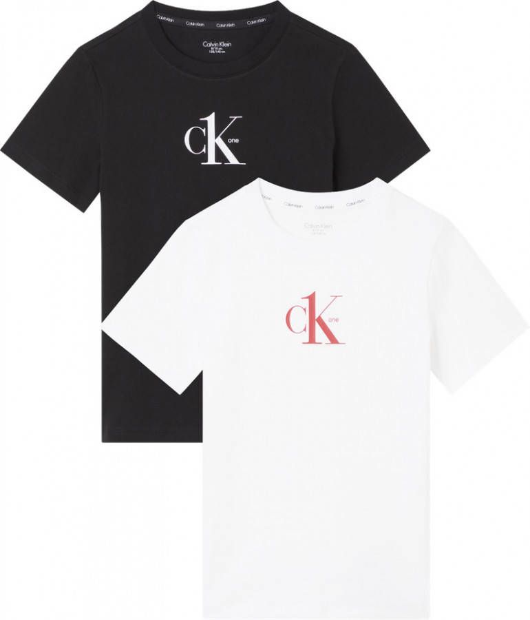 Calvin Klein Logo Crew Shirt Junior(2 pack )