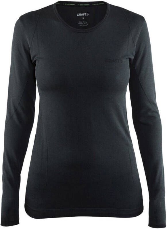 Craft Active Comfort RN Thermoshirt Dames Zwart/Donkergrijs