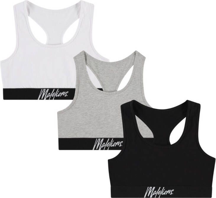 Malelions Women bralette 3 pack tricolore