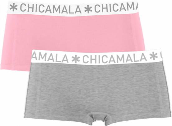 Muchachomalo Meisjes 2 pack boxershorts effen