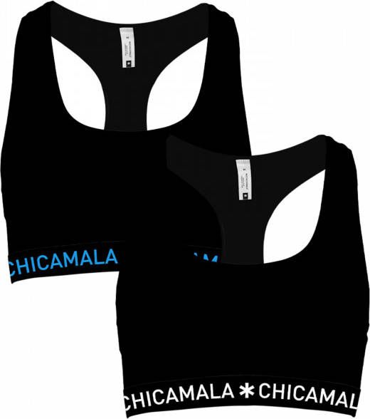 Muchachomalo Meisjes 2 pack racerback effen