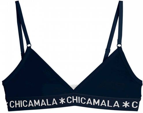 Muchachomalo Meisjes Triangle Top Effen Snowwhite