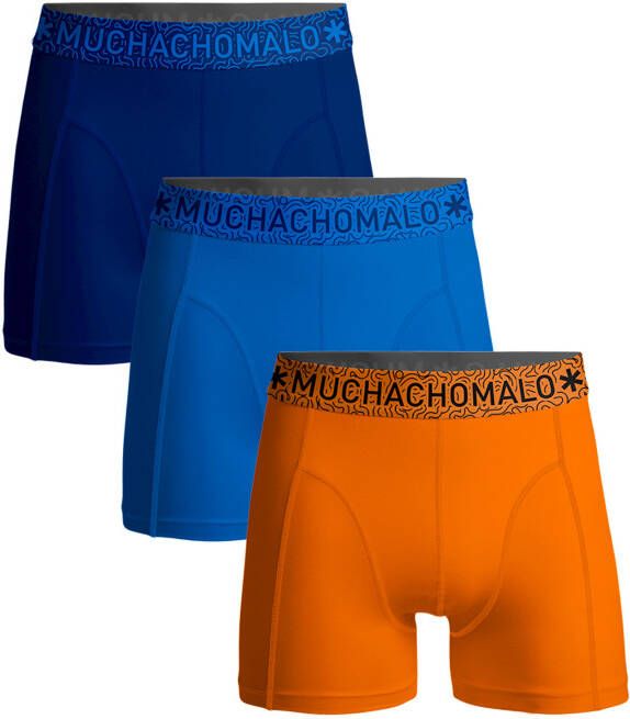 Muchachomalo Jongens 3 pack boxershorts effen