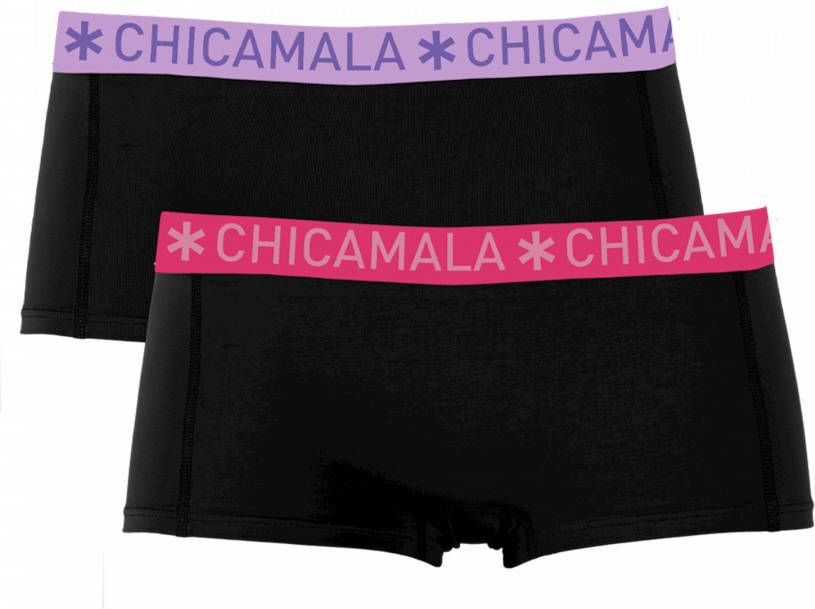 Muchachomalo Meisjes 2 pack Boxershorts effen