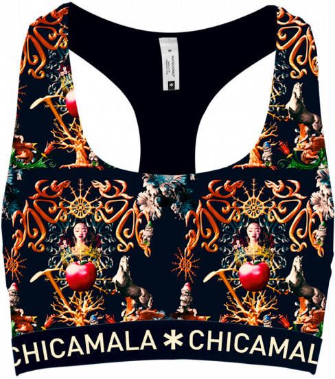 Muchachomalo Dames Racer Back print Snowwhite