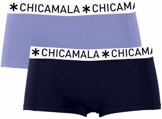 Muchachomalo Meisjes 2 pack boxershorts effen