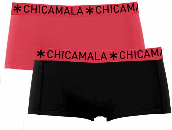 Muchachomalo Meisjes 2 pack boxershorts effen
