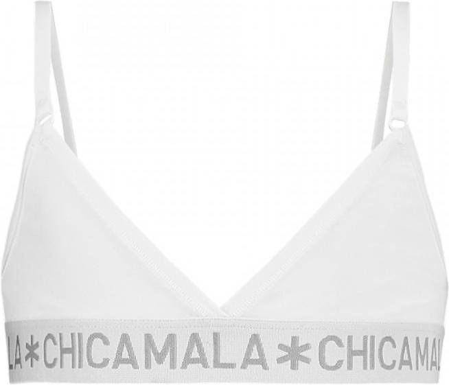 Muchachomalo Meisjes triangle top effen