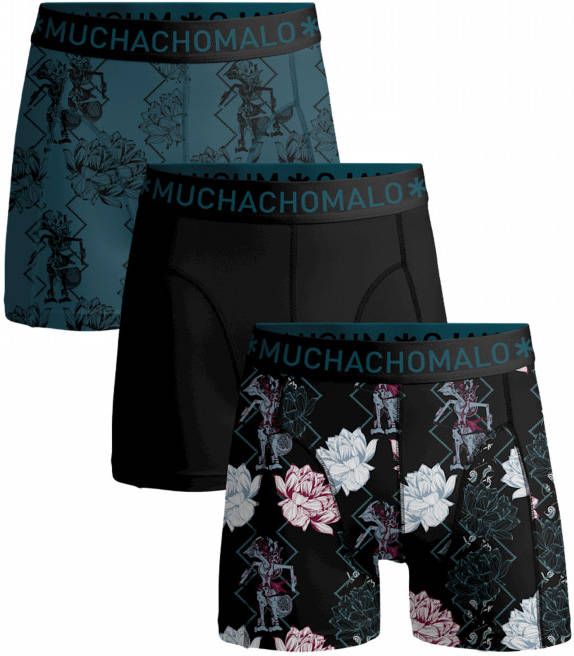 Muchachomalo Jongens 3 Pack Boxershort Print/Solid
