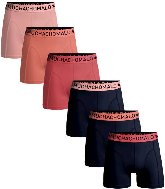 Muchachomalo Heren 6 pack Boxershorts Effen