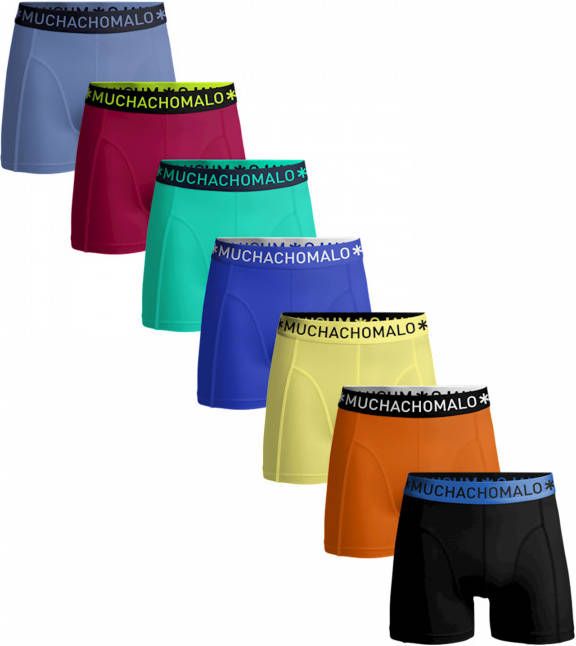 Muchachomalo Heren 7 Pack Boxershorts Effen