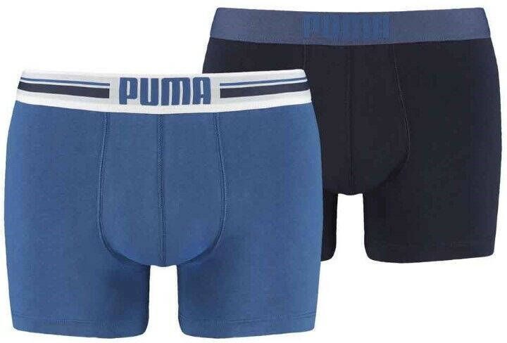Puma Boxershorts Placed Logo Boxer 2P Blauw