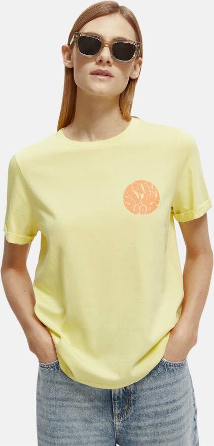 Scotch & Soda 171791 regular fit t shirt with rolled up sleeves