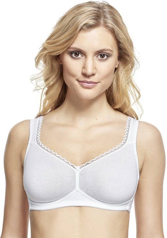 Susa Beha Organic Cotton zonder beugels wit