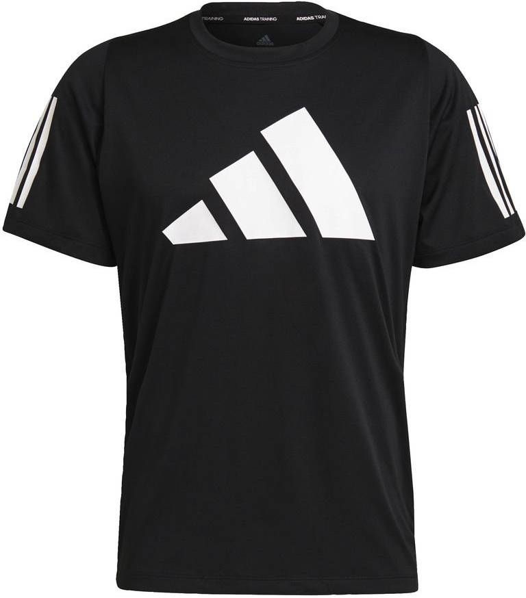 Adidas Trainings T shirt met logoprint en Aeroready