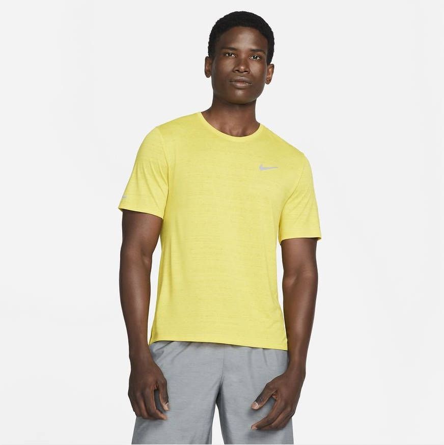 Nike Dri FIT Miler Hardlooptop voor heren Geel
