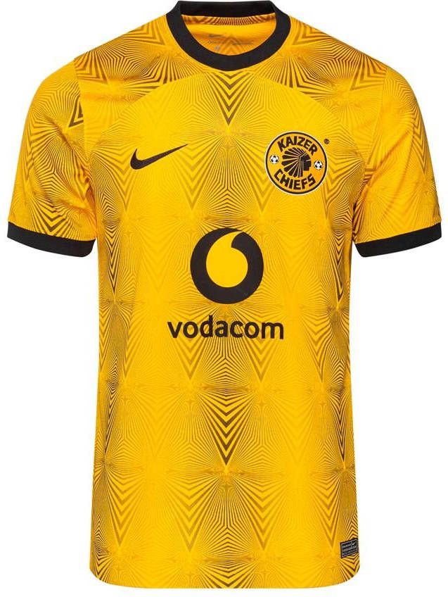Nike Kaizer Chiefs F.C. 2022/23 Stadium Thuis voetbalshirt met Dri FIT voor heren Geel